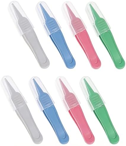 8 Pcs Baby Nose Picker, Soft Safety Cleaning Tweezers, Gentle Nose Cleaning Tools for Newborn Toddlers, Earwax Removal Kit