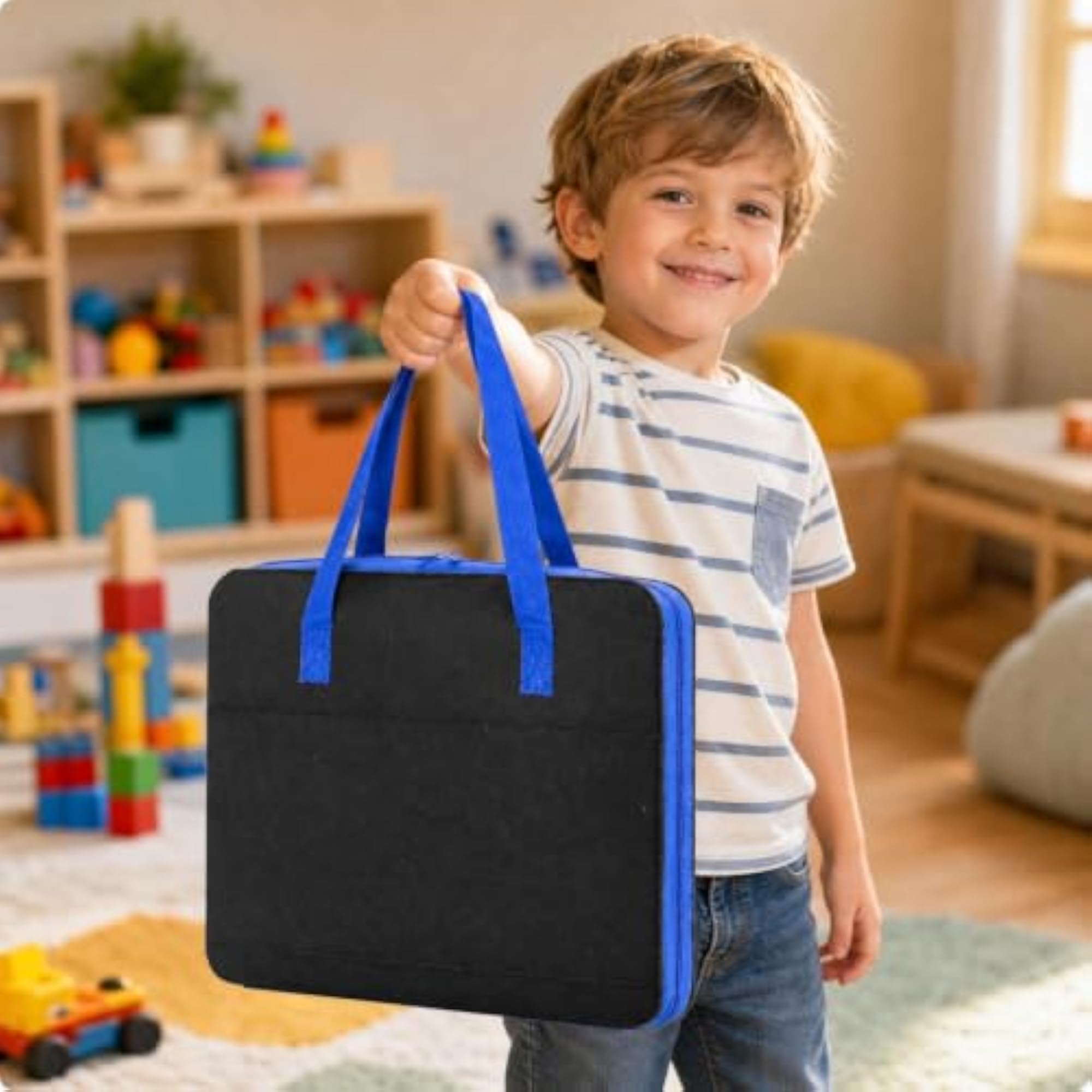 Toy Car Storage Bag with 52 Slots, Easy to Carry