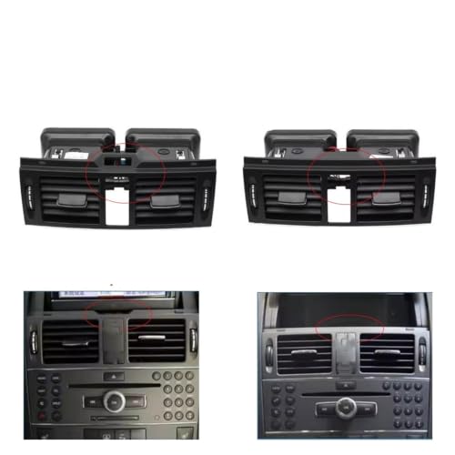Grille d'aération centrale de haute finition pour climatisation Benz W204 - 3