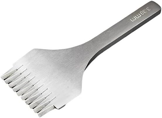 3.38mm Punching Tool Handmade Leather Craft Hole Stitching Tools Gadget with Handle Accessory Professional Craftsman - (Color: Type 1)