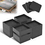 Structure haute résistance : les rallonges de pieds de table sont fabriquées en polypropylène très durable. Lorsque les quatre rehausseurs sont utilisés ensemble, ils peuvent supporter jusqu'à 1 814,4 kg, offrant une base stable et sûre pour vos meubles.