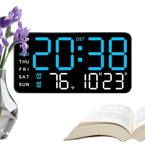 Décoration d'intérieur multifonction avec horloge murale Del lisible - 2