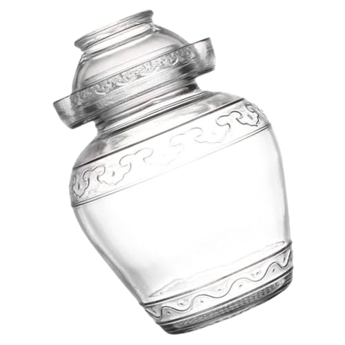 IMIKEYA Vaso di fermentazione in vetro trasparente per sottaceti e crauti contenitore ermetico di capacità per la conservazione degli alimenti Design a bocca larga per la casa e