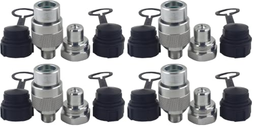 Image of KZE-B-03 3 /8'' NPT 10,000PSI Hydraulic High Pressure Quick Connect Coupling Quick Coupler Set Replaces Enerpac C-604 (Pack of 4)