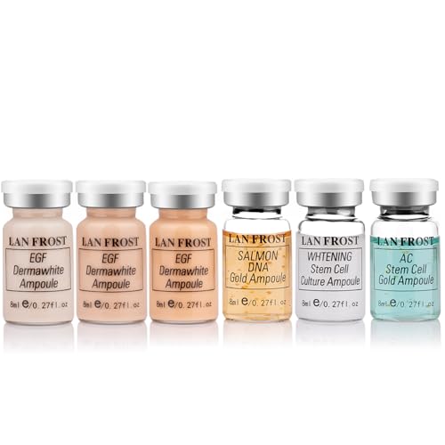 BB Facial Glow Starter Kit Hyaluronsäure Serum Foundation Skincare Mix Kit 0.27oz Hyaluronsäure Ampulle und Essence Foundation 6 Fläschchen Glow Pigment Skincare Kit