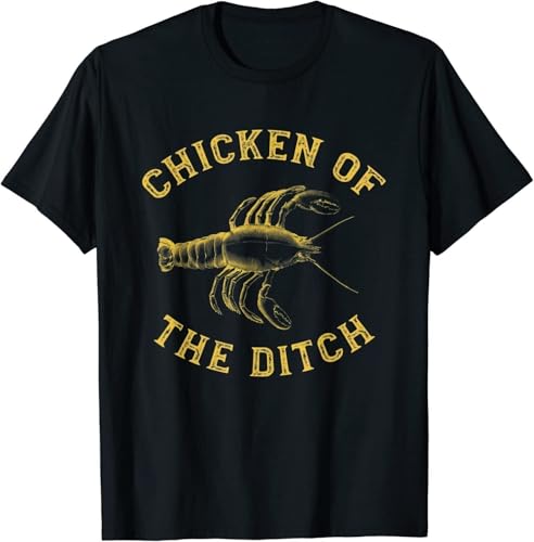 UHBGd68uu Crawfish Chicken Cajun Food T-Shirt Black XL