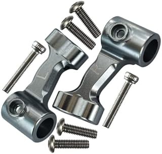 GPM for Arrma Talion/Limitless/KRATON Upgrade Parts Aluminum Rear Body Post Mount - 2Pc Set Gray Silver