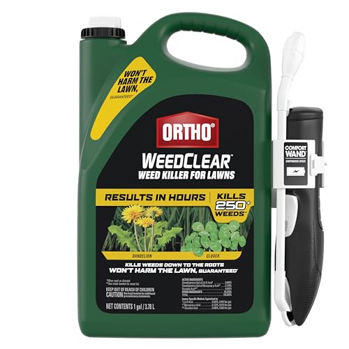Ortho WeedClear Weed Killer for Lawns with Comfort Wand - Ready-To-Use, Weed Killer Herbicide, Won't Harm Grass (When Used as Directed), Kills Dandelion & Clover, 1 gal. by Ortho - Used condition - US$21.83