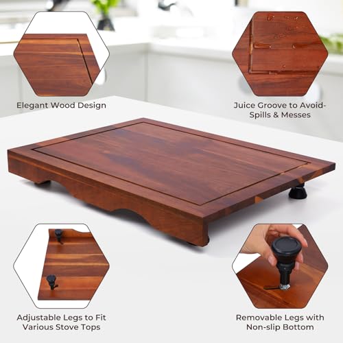 Tabla para Cocina de Madera Acacia de 30x22x2.5 pulgadas miniatura 2