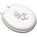 Centoco HPS20BF-001 Butterfly Embroidered Soft Vinyl Toilet Seat