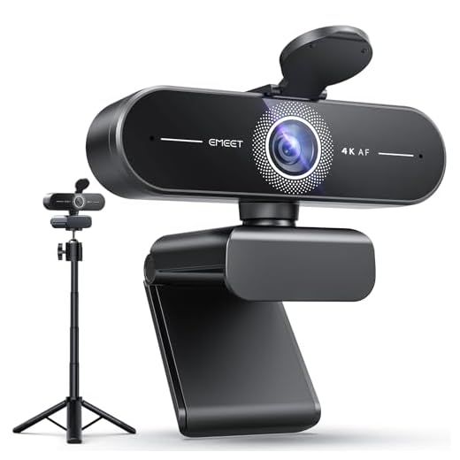 EMEET C60E 4K Webcam for Streaming