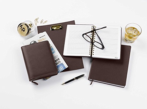 C.r. Gibson Office Supplies Zipper Leatherette Journal With Full Metal Zipper Closure, 352 Pages #TOP1