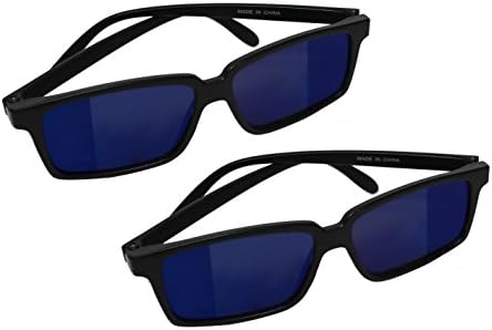 Smart Novelty Spy Glasses with Rearview Mirror Vision to See Behind You - 2 Pack