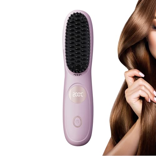 Haarglätter für Damen, kompaktes Styling-Gerät, wiederaufladbar, USB, kabellos, Styling-Werkzeug, Haarstyling-Werkzeug für Zuhause, Salon, Hochzeit, Party, Spa Esta