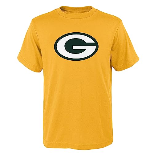 Outerstuff Youth Gold Green Bay Packers Primary Logo T-Shirt