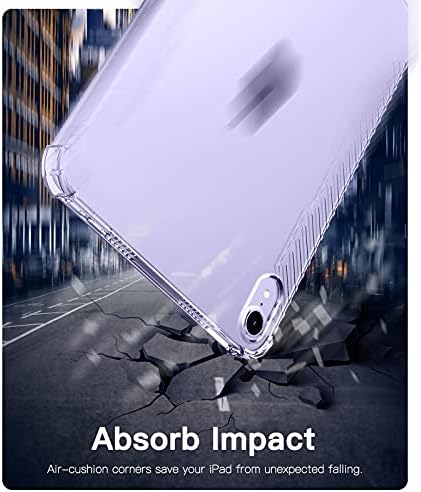 TiMOVO Case for New iPad Mini 6th Generation, iPad Mini 6 Case(8.3-inch, 2021), [Support Touch ID & APPLE Pencil Charging] Slim Translucent Clear TPU Protective Shell with Air Cushion - Clear