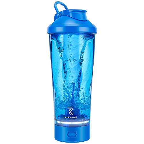 MIRASON Electric Protein Shaker Bottle 24 Ounce USB Rechargeable Automatic Blender Bottle Mixer
