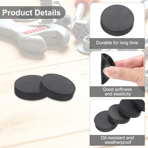 PATIKIL 20 Stück Gummi Unterlegscheiben,Durchmesser 30mm Hoch 6mm Gummidichtung Rund, Schalldämpfung Gummiringe Flachdichtung für KFZ-Bereich, Motorradmontage