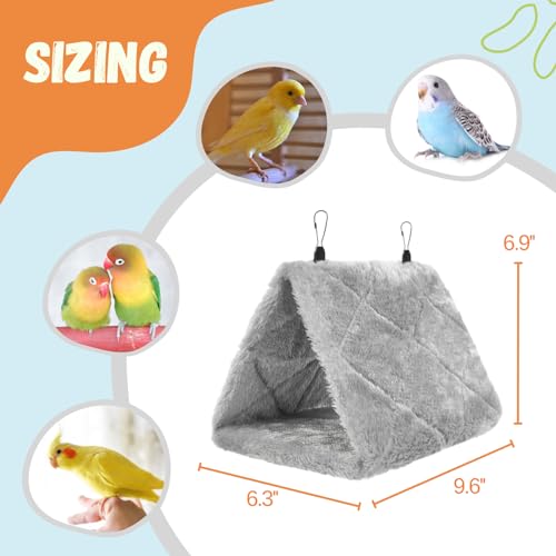 image for Tierecare Bird Bed for Cage Warm Parrot Nest House Hanging Hammock for