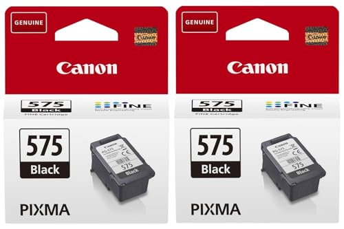 Image of Canon PG-575 Black Ink Cartridges - Pack of 2