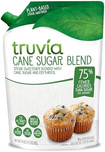 Truvia Cane Sugar Blend Bag, Bakes and Browns Like Sugar