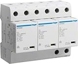 Höchste Dauerspannung DC=0 V Hager Überspannungsableiter SPN800 3P steck. 75kA Kombi-Ableiter für Energietechnik 3250615660909