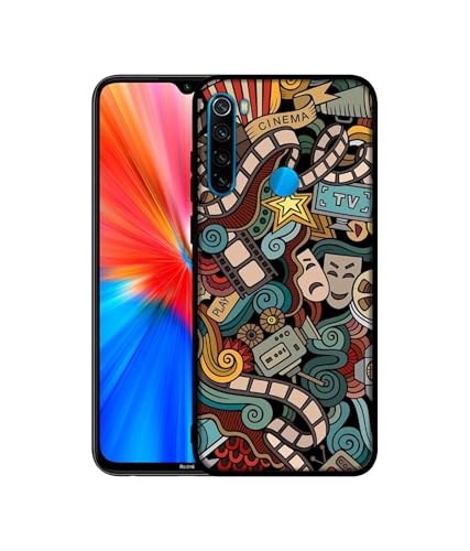 Image of Movies Design Premium 2D Printed Metal Back Case Cover for Mi Redmi Note 8 4G