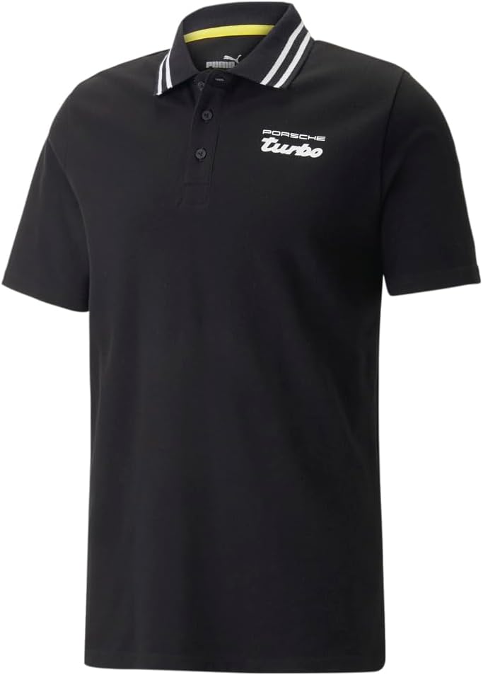 PUMA Mens Porsche Legacy Short Sleeve Shirt Casual Casual - Black
