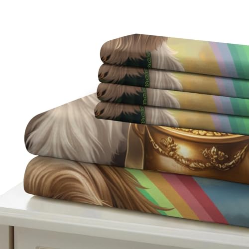 Parure de lit chien 3D King en microfbre housse de couette 220x240cm - 6