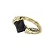 Horcrux Sorcerer's Stone Ring Crystal Resurrection stone ring Deathly Horcruxes Retro Bronze (Black)