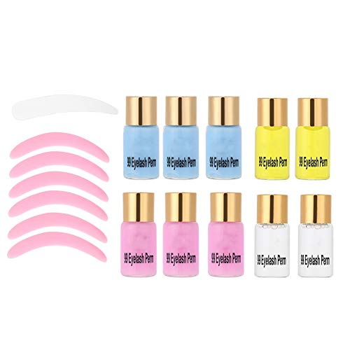 Salmue Eyelash Curling kit, Eyelash Perming Curling Lash Lift kit Set Wave Lotion Liquid Eye Lashes Curler Tool Suitable(01# 99 Eyelashes Perm Kit) - Thumbnail 3