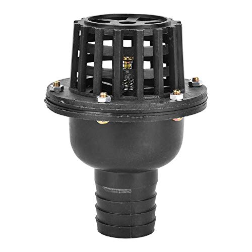 Clapet anti-retour plat basse pression PVC noir pour crépine d'aspiration 2.5"
