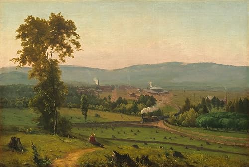 Impression d'affiche de George Inness La Vallée de Lackawanna en toile pour décoration 60x90cm