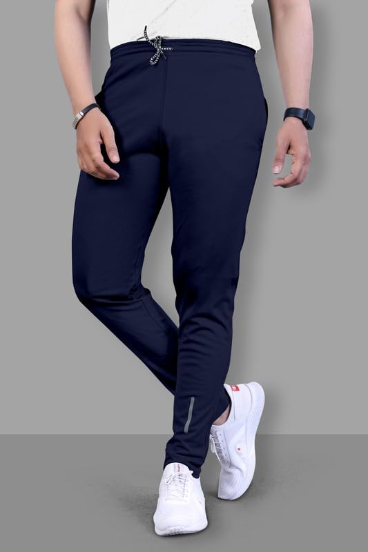 Image of NoseQueen Regular Track Pants for Man | Men Trackpant | Night Pants for Man with with Zippered Pockets, Drawstring Waist