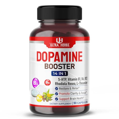 Dopamine Focus Supplement Ashwagandha 5000mg 5-HTP 50mg Rhodiola Rosea 2000mg St. John