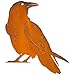 Elegant Garden Design Raven, Steel Silhouette with Rusty Patina