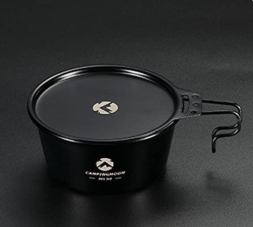 Tapa de acero inoxidable 304 CAMPINGMOON con acabado de óxido de titanio 8