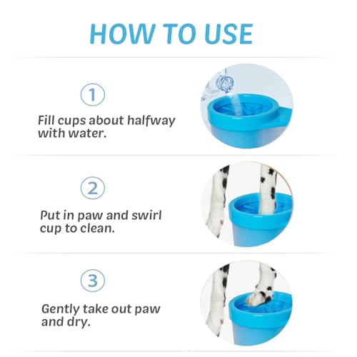 Comfpet Dog Paw Cleaner for dogs Dog Foot Cleaner with Silicone Brush Removable, Portable Cleaning Dogs Paws - Image 4