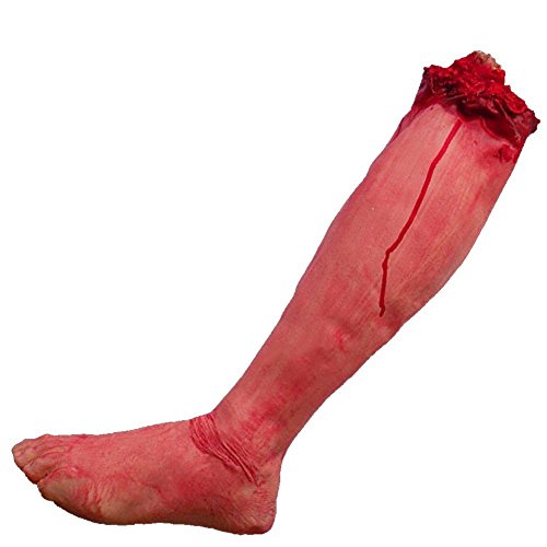 Bezall Halloween Decorations Body Parts, Bloody Realistic Severed Leg Fake Broken Foot, Halloween...