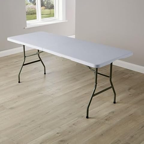 Home Source 6ft Folding Trestle Table for Events Cover