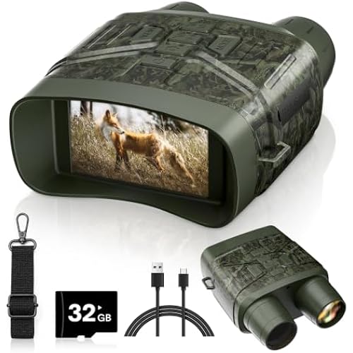 Vtiisama Night Vision Goggles, 4K Night Vision Binoculars for Adults