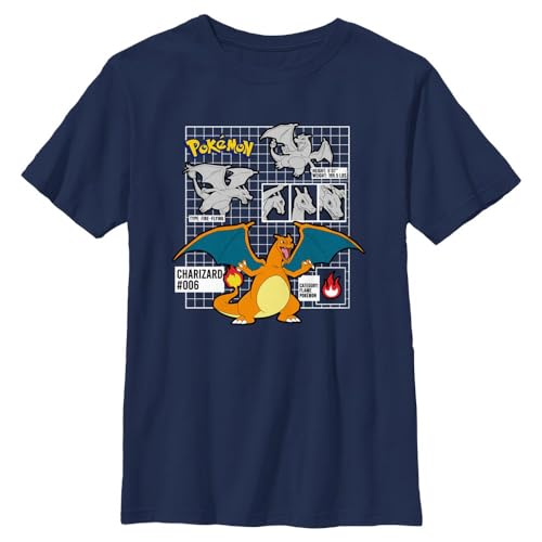 T-shirt Pokémon Dracaufeu garçon pour l'école et le sport