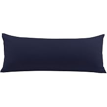 PiccoCasa Body Pillow Pillowcase with Zipper Closure, 1800 Series Brushed Microfiber Body Pillow Cover, Soft Long Pillow Cases for Body Pillows Navy Blue 50 x 150cm/ 5ft.