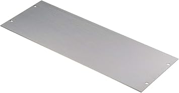 RS PRO Aluminium Front Plate 4U, 482.6 x 177 mm, unpainted