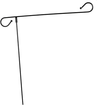 Amazon.com : Toddmomy Garden Flagpole Sign Bracket Flag Pole Flag ...
