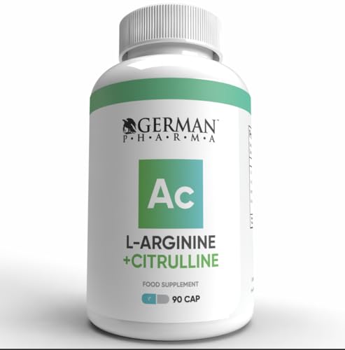 L-Arginine & Citrulline 1845mg, High Strength Capsules, 90 Vegetarian Capsules - Made in The UK