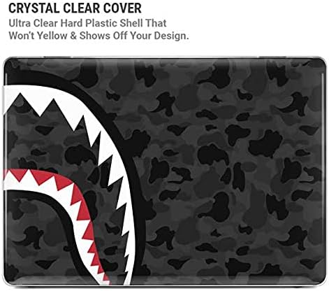 Skinit Case + Skin Compatible with MacBook Air 13in M1 (2021) Originally Designed Shark Teeth Grey Street Camo Design
