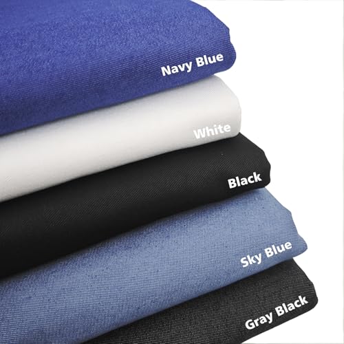 1 Yard 8 oz Black Denim Fabric for Sewing (60''x36'') by VoizVony - Used condition - Image 7