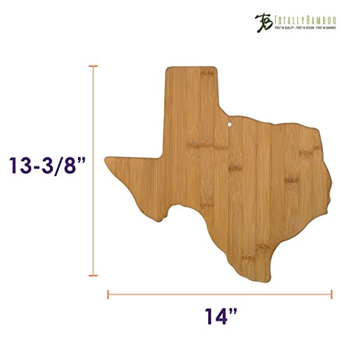 Texas Shaped Bamboo Serving & Cutting Board