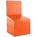 My Charity-Boxen – 5 Stück – Mittelgroßer Karton – Wahlurne – Vorschlagsbox – Tombola-Box – Ticket-Box – Mit abnehmbarem Kopfteil für Verwendung auf dem Tisch orange